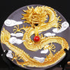 Porte-encens dragon en céramique doré
