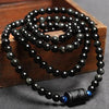 Bracelet mala 108 perles en Obsidienne