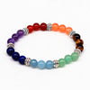 Bracelets 7 chakras en cristal coloré