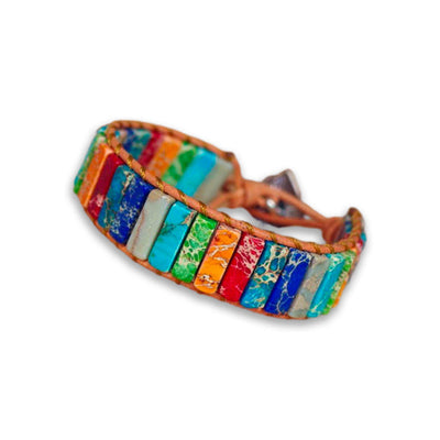 Bracelet coloré des 7 chakras Fait-main